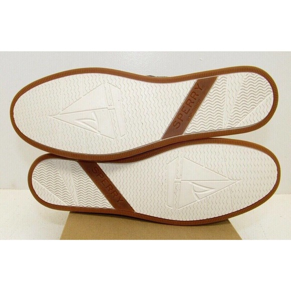 Womens Sperry Coastfish 2-Eye Grey Leather Cheetah Slip On Boot Shoes - 12 - NEW - Picture 6 of 6